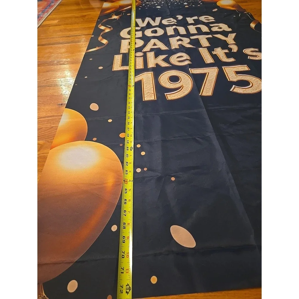 50Th Birthday Decorations Men Women Happy Decoration Banners Large Golden Balloo